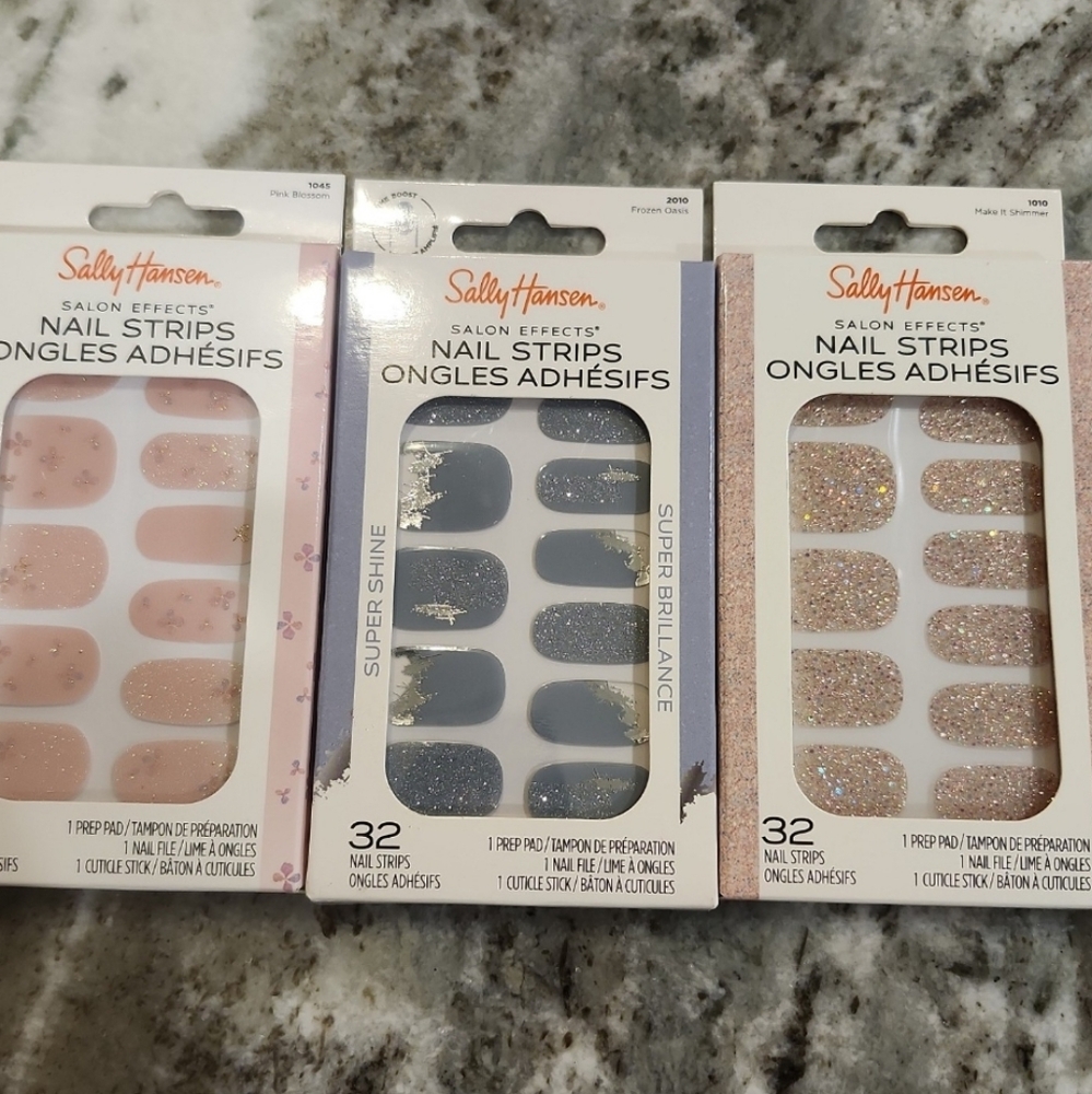 Sally Hansen Nail Strips - Pink, Silver, and Glitter